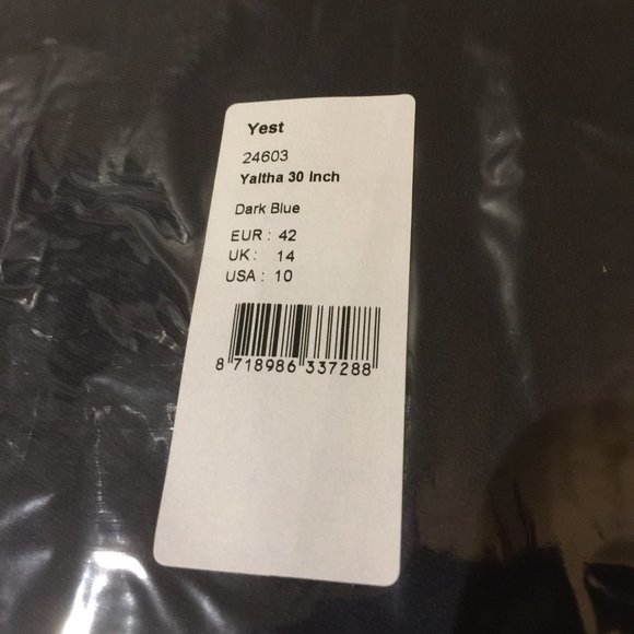 Yest Yaltha Pull On Pants Capris 24603 Dark Blue Size 10 - Picture 5 of 7